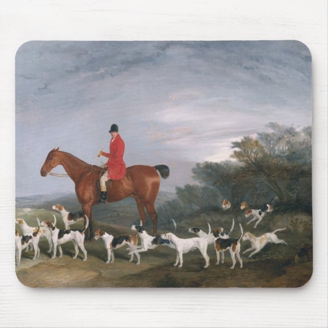 Out Hunting, 1841 Mouse Pad (Front)