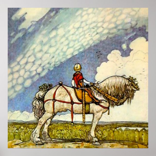 “Out Into the Wide World” by John Bauer Poster (Front)