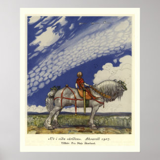 Out Into the Wide World by John Bauer Poster