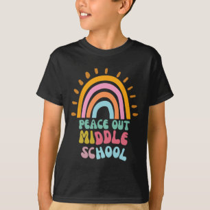 Out Middle School Groovy Graduation Last Day Of Sc T-Shirt