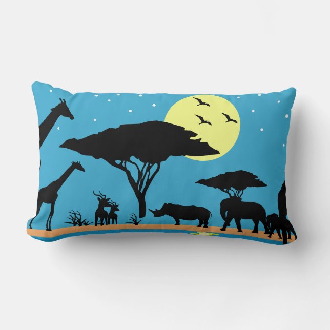 Out of Africa Lumbar Pillow (Front)