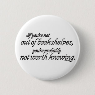 Out of Bookshelves 6 Cm Round Badge