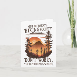 Out Of Breath Hiking Society 4 Card