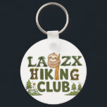 Out Of Breath Hiking Society Funny Sloth Hiker Key Ring<br><div class="desc">"Experience the perfect blend of nature, camping, and outdoor adventure with this hilarious and eye-catching design. Inspired by mountain exploration, trekking, and hiking journeys, this artwork features a funny sloth that captures the true spirit of an exhausted hiker—out of breath but still embracing the adventure. Designed for hiking lovers and...</div>
