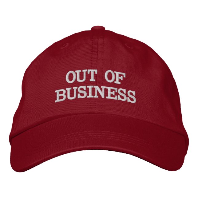 OUT OF BUSINESS Red Hat (Front)