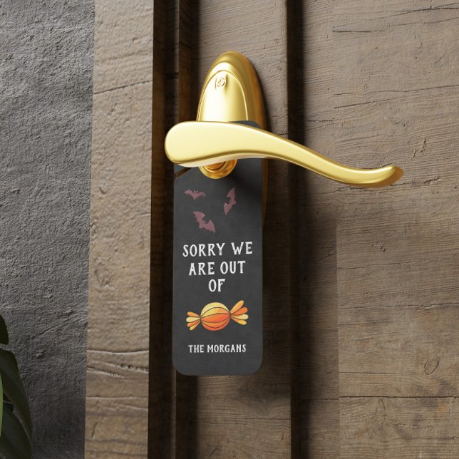 Out Of Candy Halloween Decorative Door Hanger (Creator Uploaded)