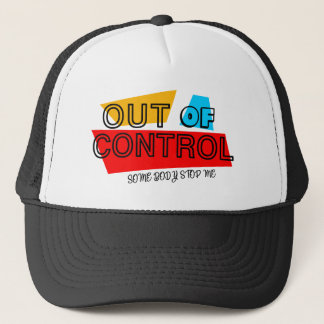 Out of Control – Bold Typography Statement Design Trucker Hat