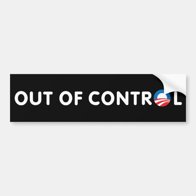 Out of Control Bumper Sticker (Front)