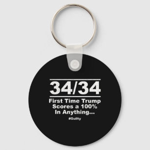 Out Of First Time Trump Scores 100% Ny Trial Guilt Key Ring