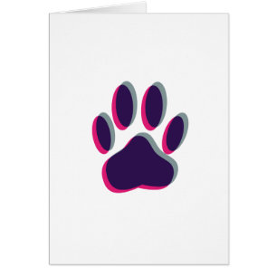 Out of Focus Dog Paw Print