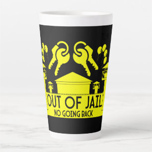 Out Of Jail Prison Release Gift Latte Mug