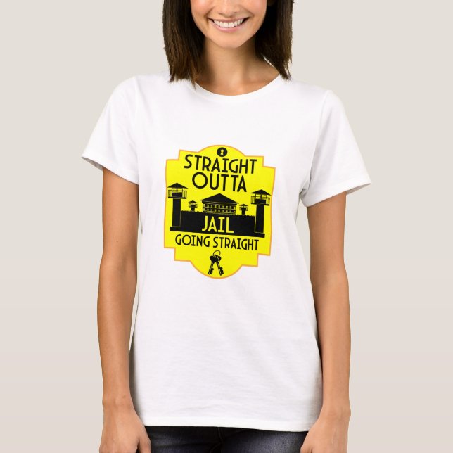 Out Of Jail Prison Release Gift Two-Tone Coffee Mu T-Shirt (Front)