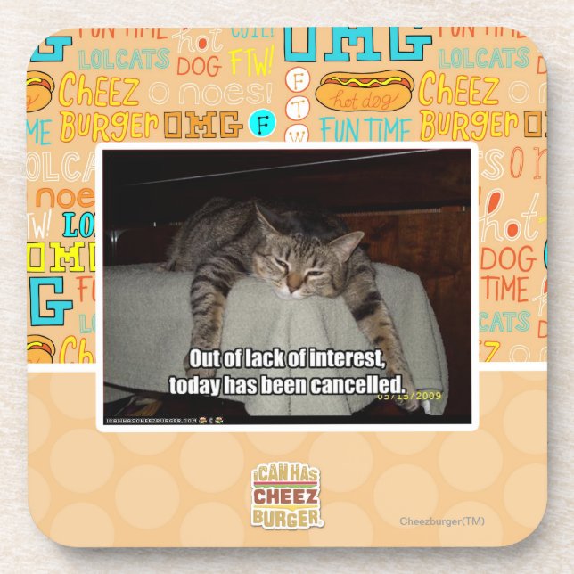 Out of lack of interest coaster (Front)