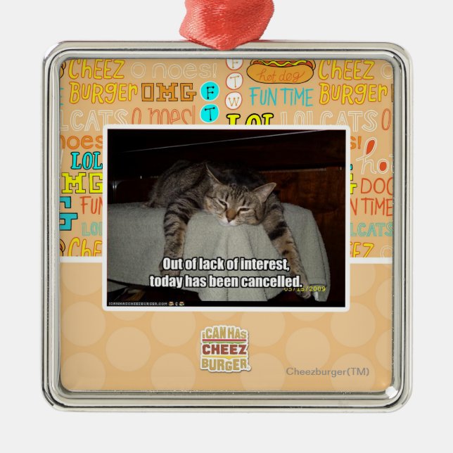 Out of lack of interest metal tree decoration (Front)