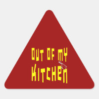 Out of My Kitchen Spicy Saying Stickers