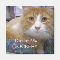 Out of my locker magnet