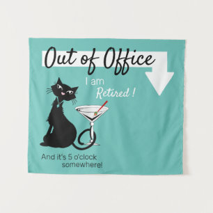 Out of Office - Backdrop / Sign Tapestry