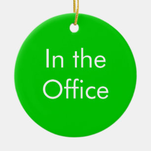 Out of Office / In the Office Sign Ceramic Tree Decoration