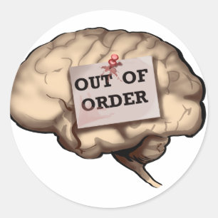 Out of Order Classic Round Sticker