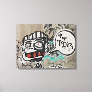 Out Of Order Graffiti Canvas Print