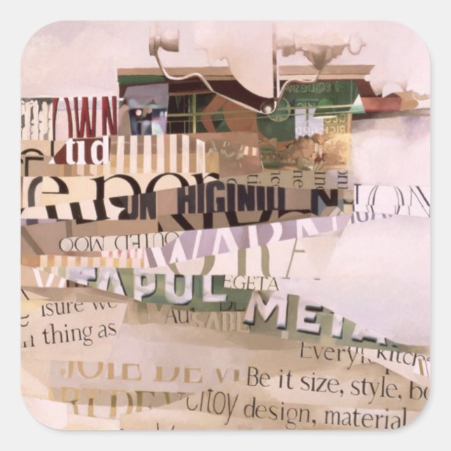 Out of Season Square Sticker (Front)