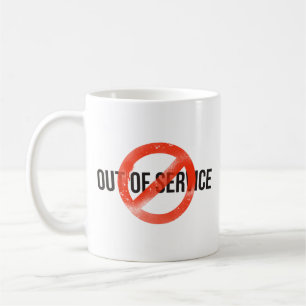 Out Of Service   Bold Graphic Classic Coffee Mug