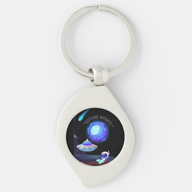 out of space key ring (Front)