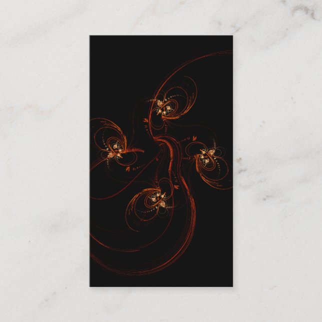 Out of the Dark Abstract Art Business Card (Front)