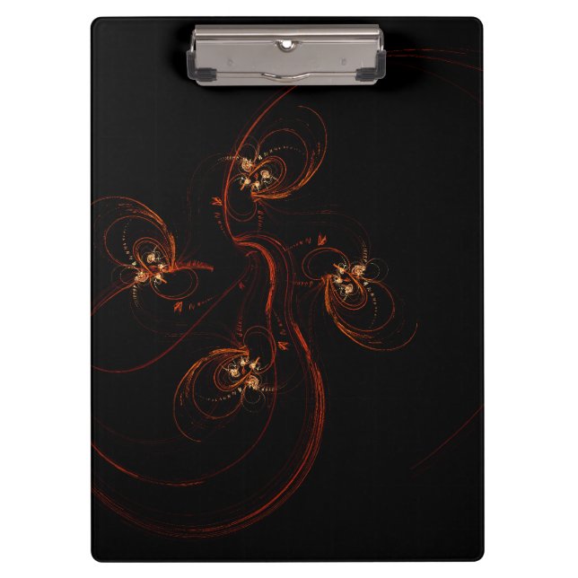 Out of the Dark Abstract Art Clipboard (Front)