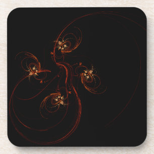 Out of the Dark Abstract Art Cork Coaster