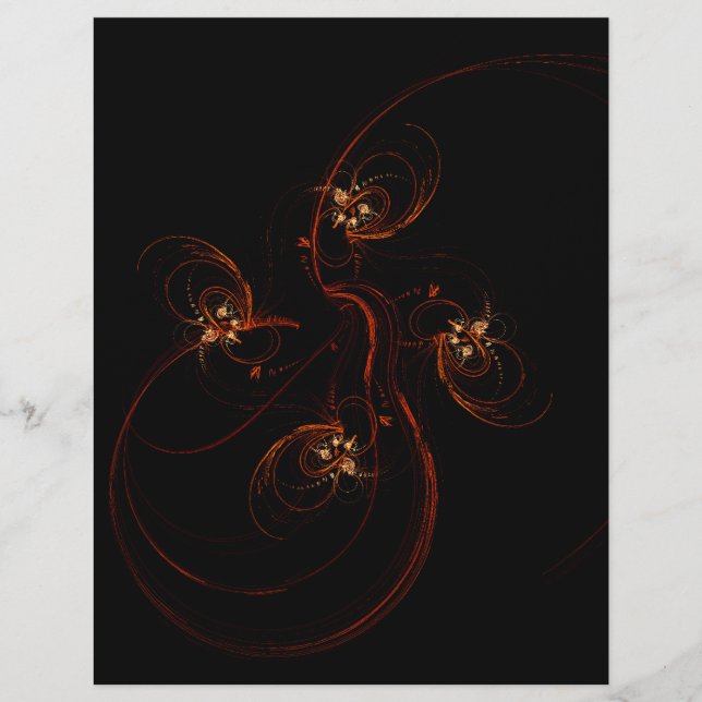 Out of the Dark Abstract Art Letterhead (Front)