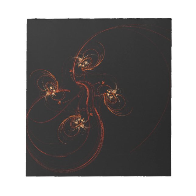 Out of the Dark Abstract Art Notepad (Front)