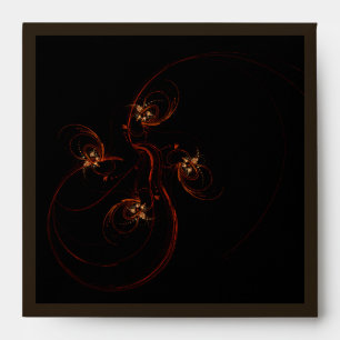 Out of the Dark Abstract Art Square Envelope