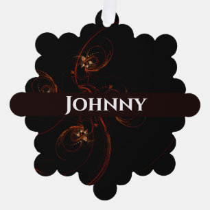 Out of the Dark Abstract Art Tree Decoration Card