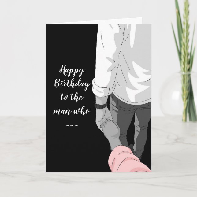 OUT OF THE DARK BIRTHDAY CARD FOR HIM (Front)