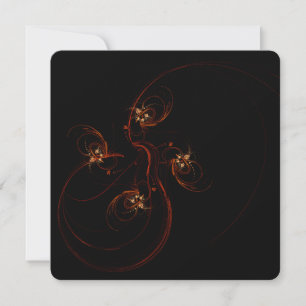 Out of the Dark Modern Minimalistic Abstract Art Invitation