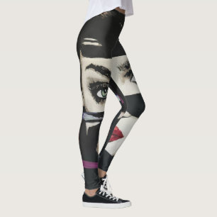 'Out of the Dark' Painting on a Leggings