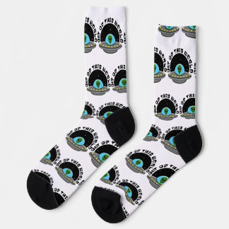Out Of This World Alien UFO Space Socks