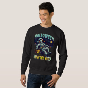 Out of This World Astronaut Pumpkin Halloween 2024 Sweatshirt
