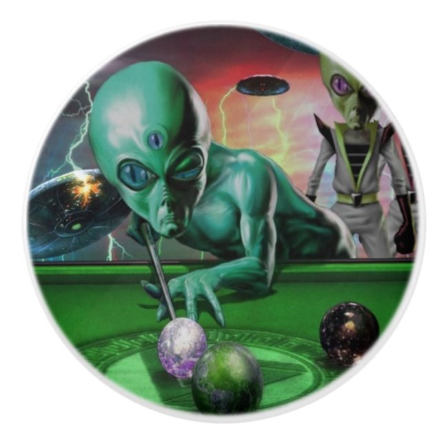 Out of This World Ceramic Knob (Front)