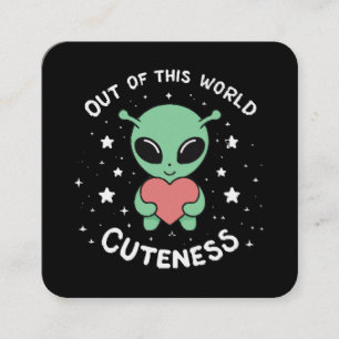Out of This World Cuteness Square Business Card
