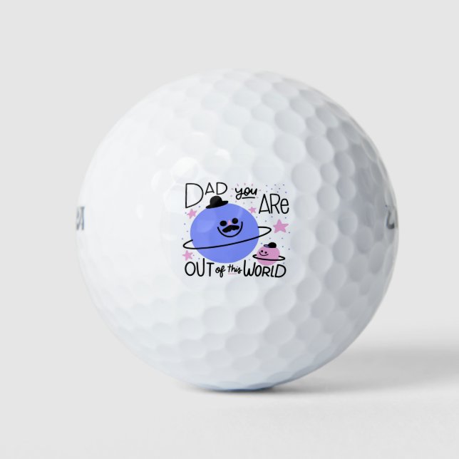 Out of this World Dad Golf Balls (Front)