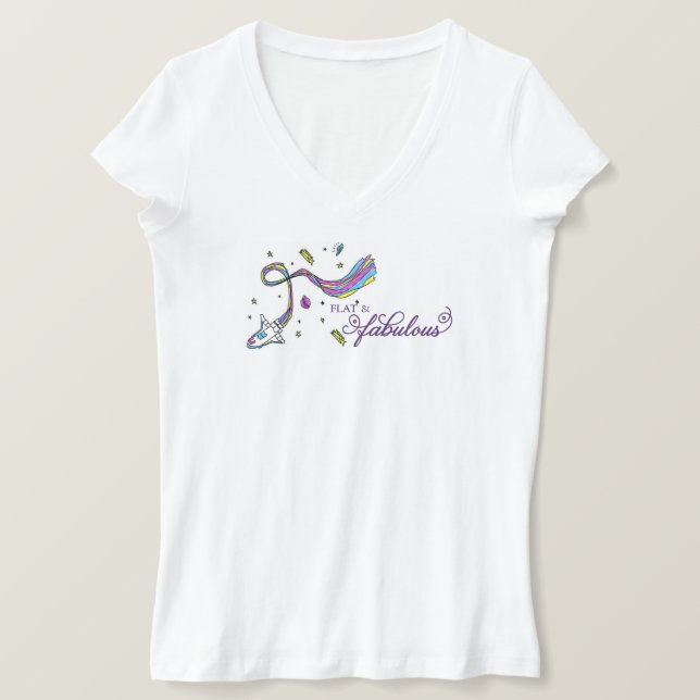 Out of this world Flat & Fabulous T-Shirt (Design Front)