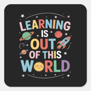 Out of This World Funny Trending Meme Quote  Square Sticker