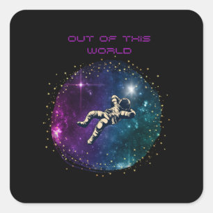 Out of This World GeneZ Quote Square Sticker