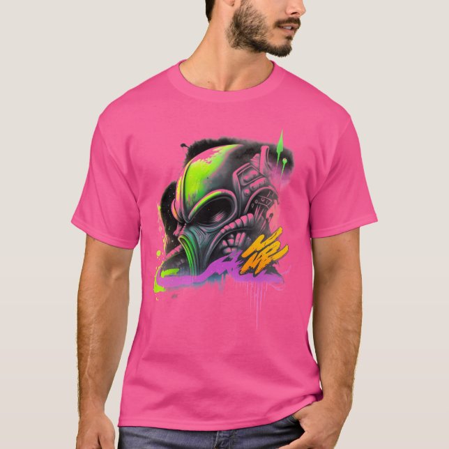 Out Of This World Graffiti Style T-Shirt (Front)