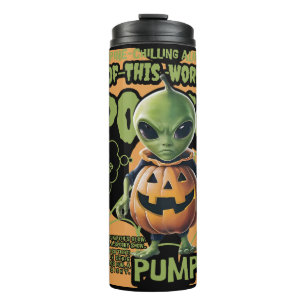 OUT-OF-THIS-WORLD - HALLOWEEN ALIEN IN PUMPKIN THERMAL TUMBLER