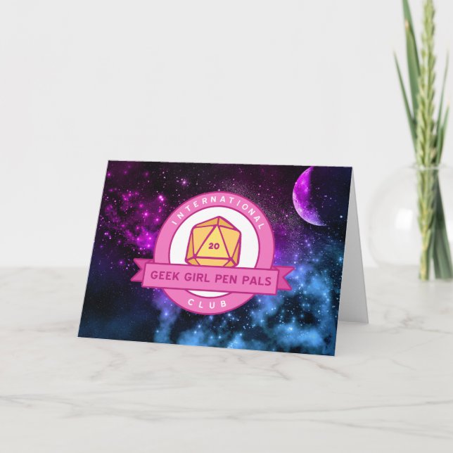 "Out of this World" IGGPPC Logo Greeting Card (Front)