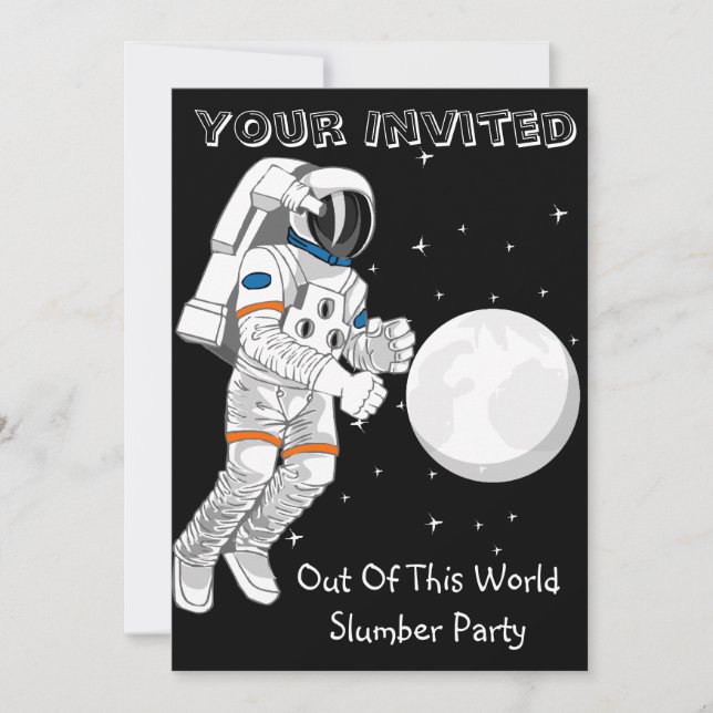 out of this world invitation (Front)