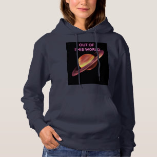 Out of This World Neon Saturn Women's Hoodie